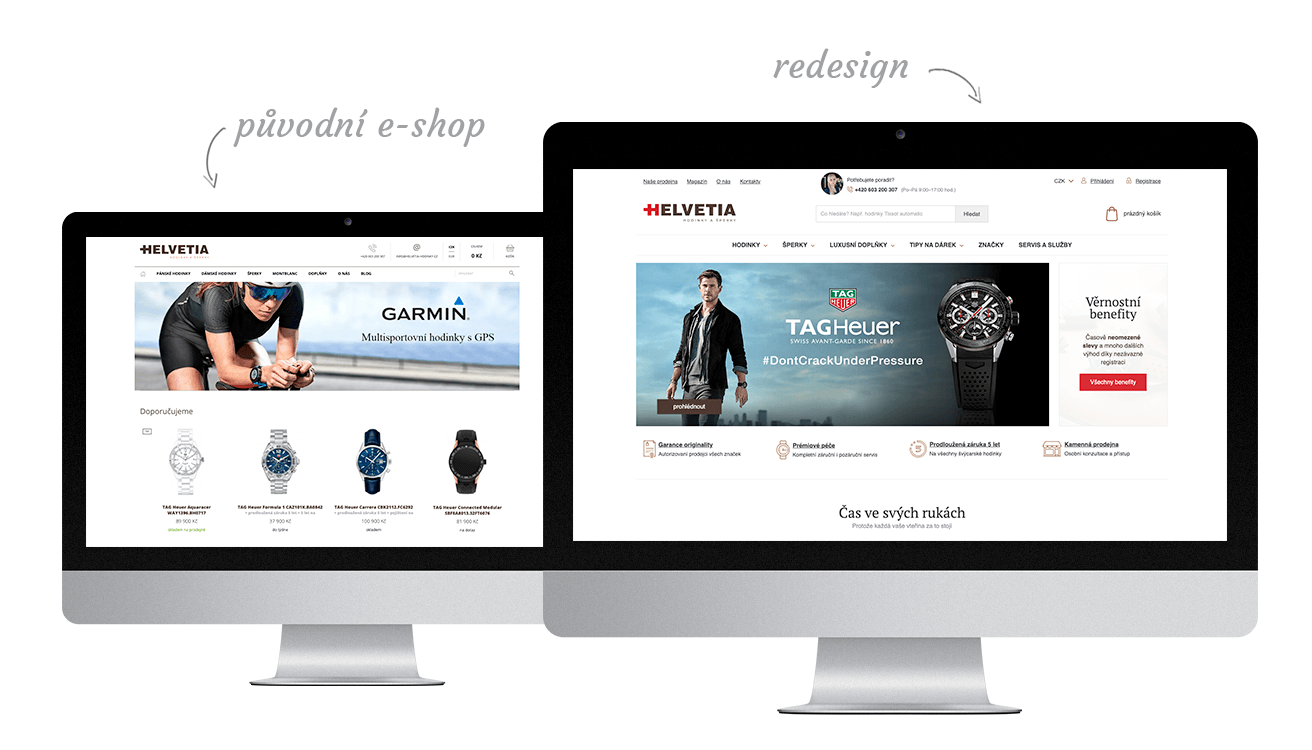 Re-design e-shopu Helvetia