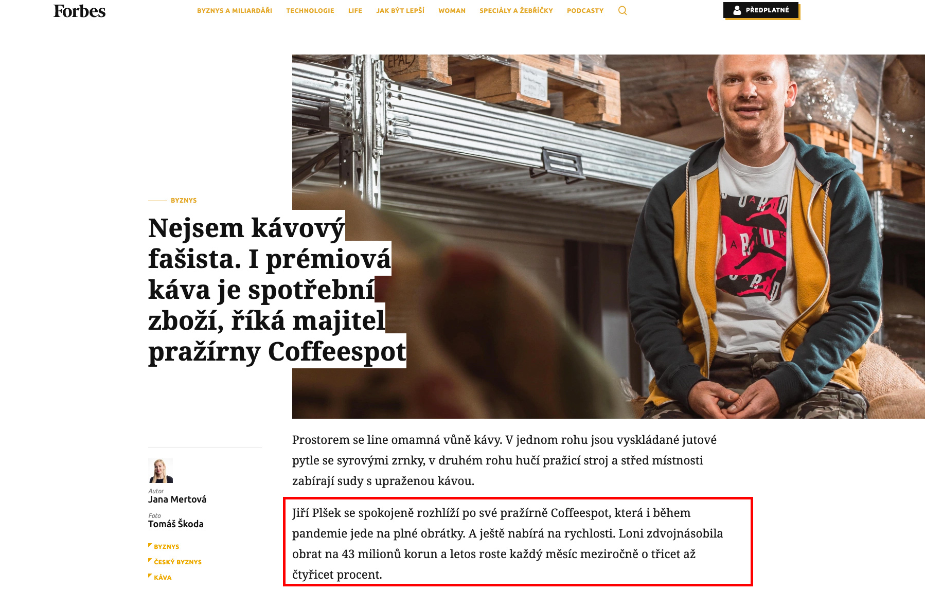 Pražírna kávy COFFEESPOT